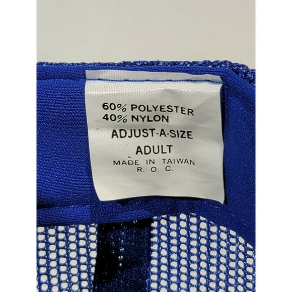 JKM Enterprise Martin Electric Blue White Mesh Snapback Cap Hat w/Scramble Eggs - Picture 10 of 10